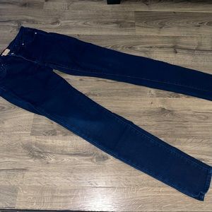 PAIGE Dark Blue Peg Skinny Jeans